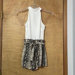 Snakeskin pattern romper